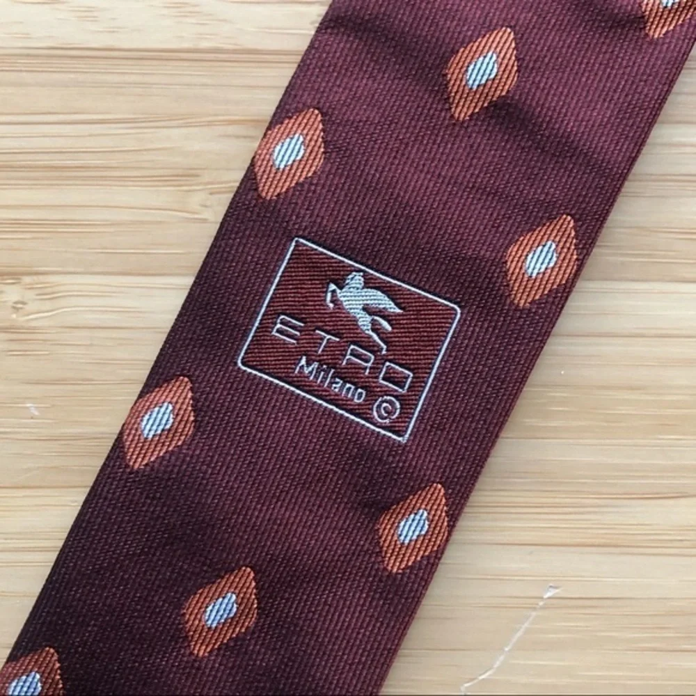 Etro Milano silk neck tie